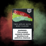 Tabaco para shisha Al-Fakher 2 manzanas menta / double apple mint original 50g – sabor dulce, anisado y refrescante – Shisha Land Mx