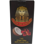 Carbon de coco Pharaohs 1kg. 22mm cubes 100% coconut coals shisha