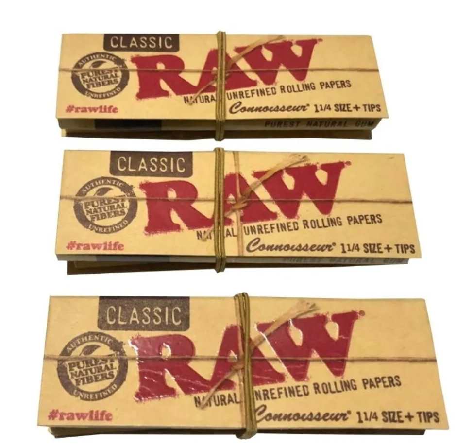 Papel RAW Classic 1 1/4 + Tips (filtros de carton)