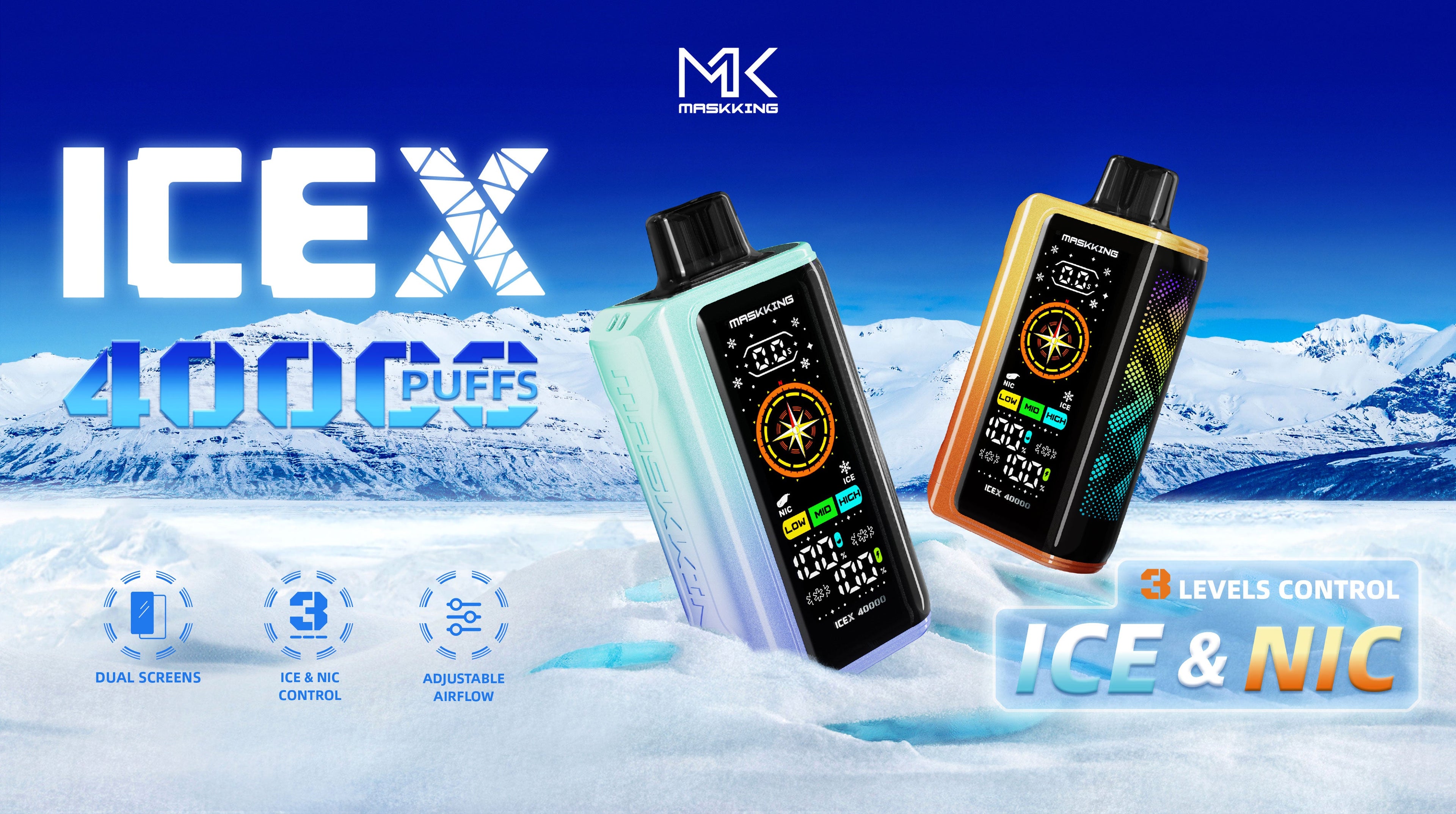 Maskking JUMBO Ice X 40K