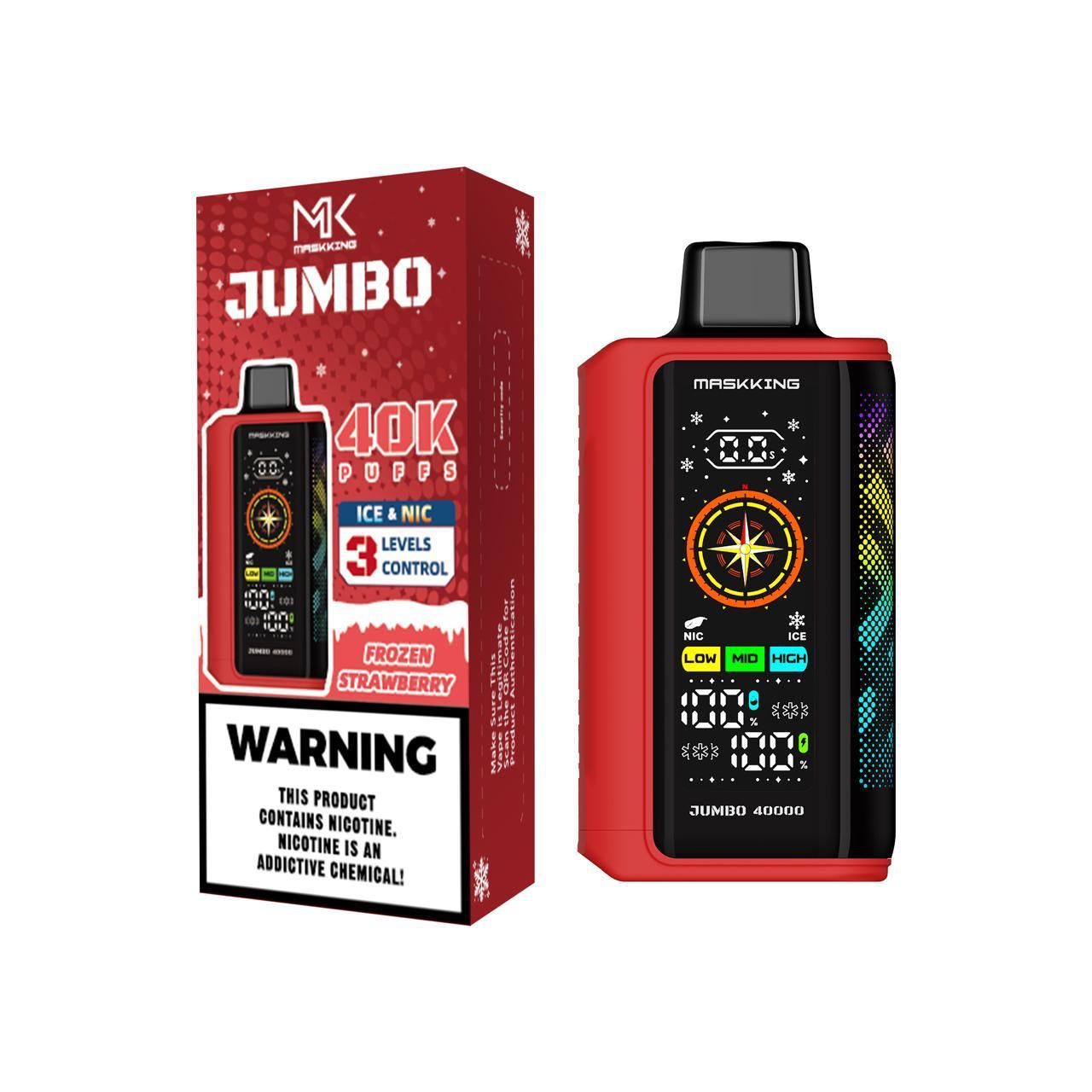 Maskking_vape_descartable_fresa_helada_refrescante_frutal_desechable_vaper_gran_capacidad_FrozenStrawberry_Jumbo_40000puffs_nicotina