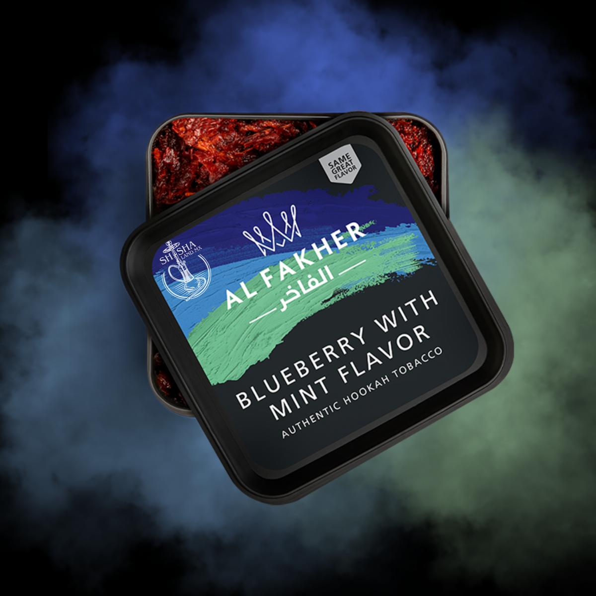 Tabaco para shisha Al-Fakher mora azul menta /  Blueberry mint original 1000g_1Kg – sabor intenso y refrescante" - Shisha Land Mx