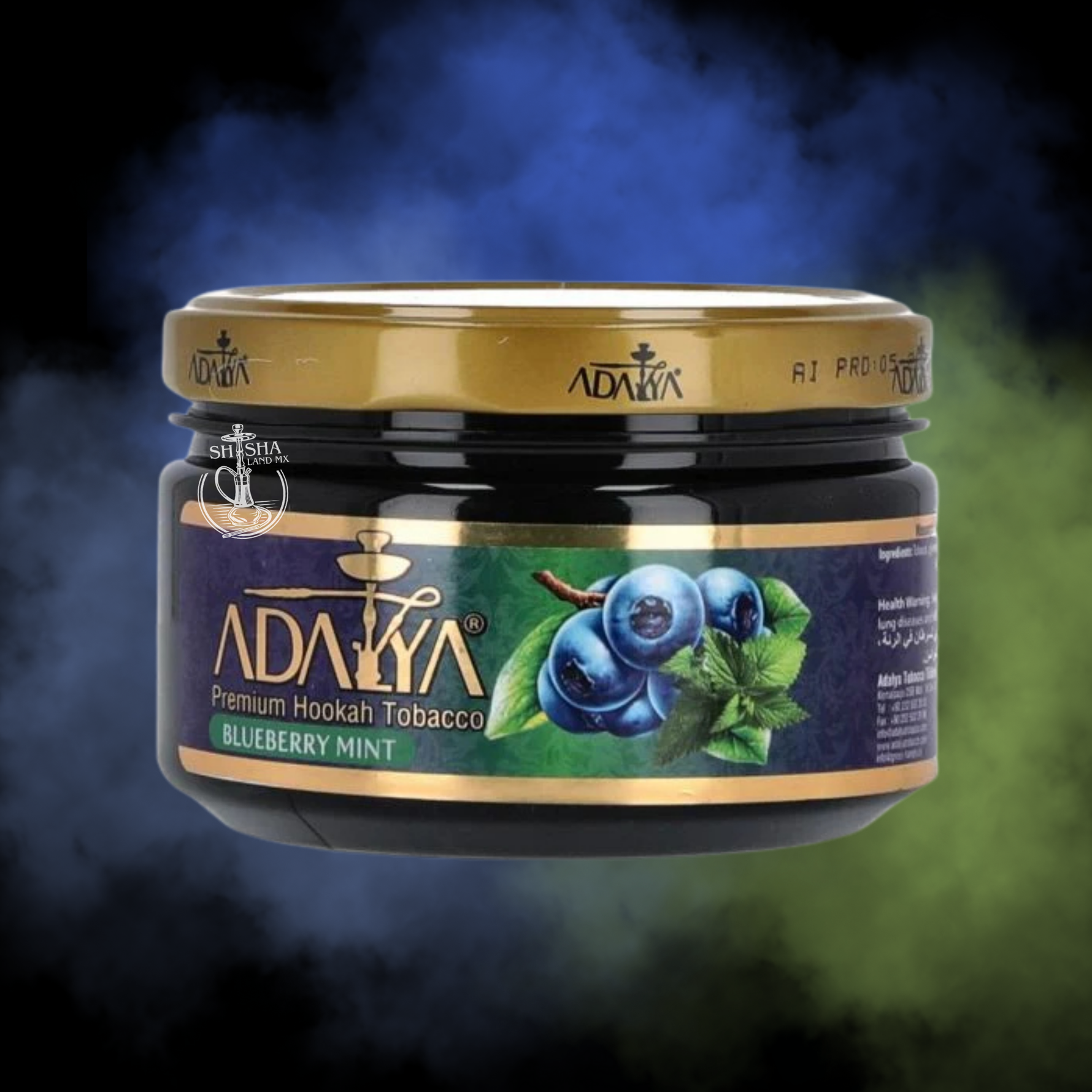 TabacoparaShishaSaborBlueberryMintAdalya_hookah_shisha_narguila_cachimba_tabaco_melaza_moraazul_menta_refrescante_frutal_Adalya_250gr