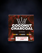 Carbón de coco Al-Fakher Coconut Charcoal 26mm, caja de 1 kg con 64 piezas para shisha - Shisha Land Mx