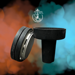 Combo de cazoleta de cristal Quasar con gestor de calor integrado para shisha, cachimba, hookah y narguile