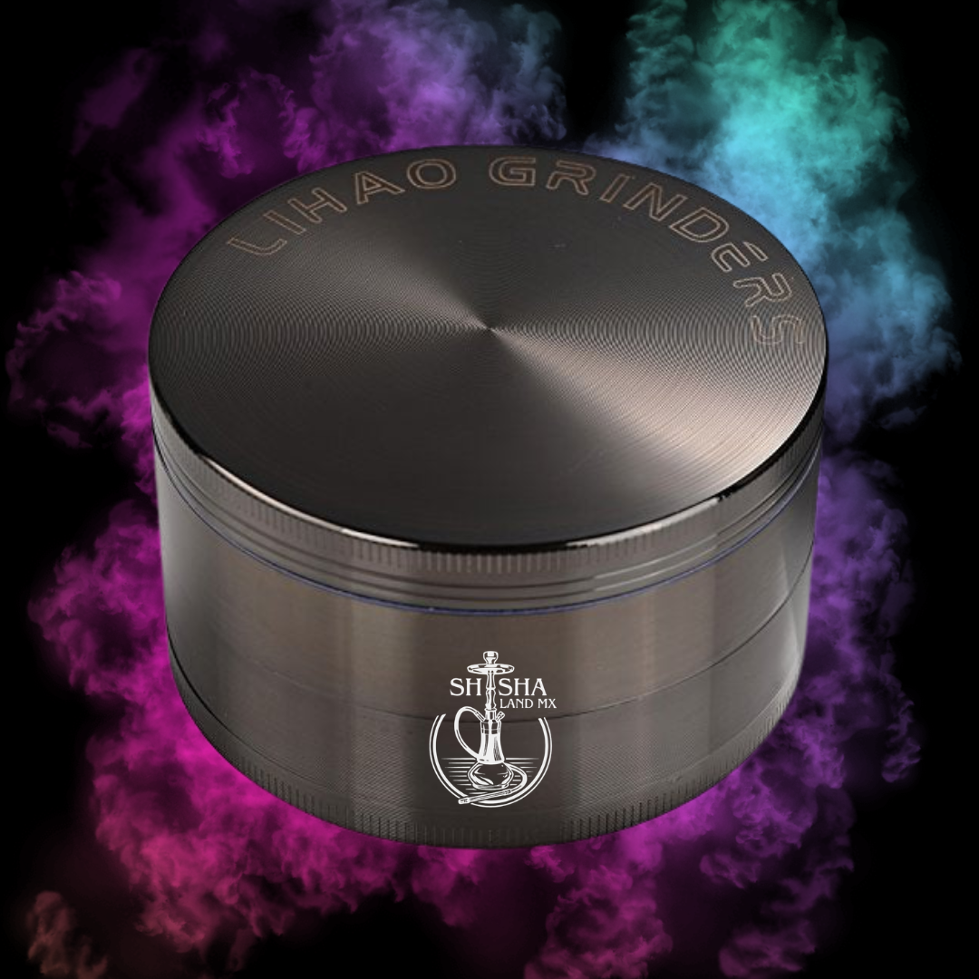 Grinder manual para hierbas y tabaco con dientes afilados y filtro