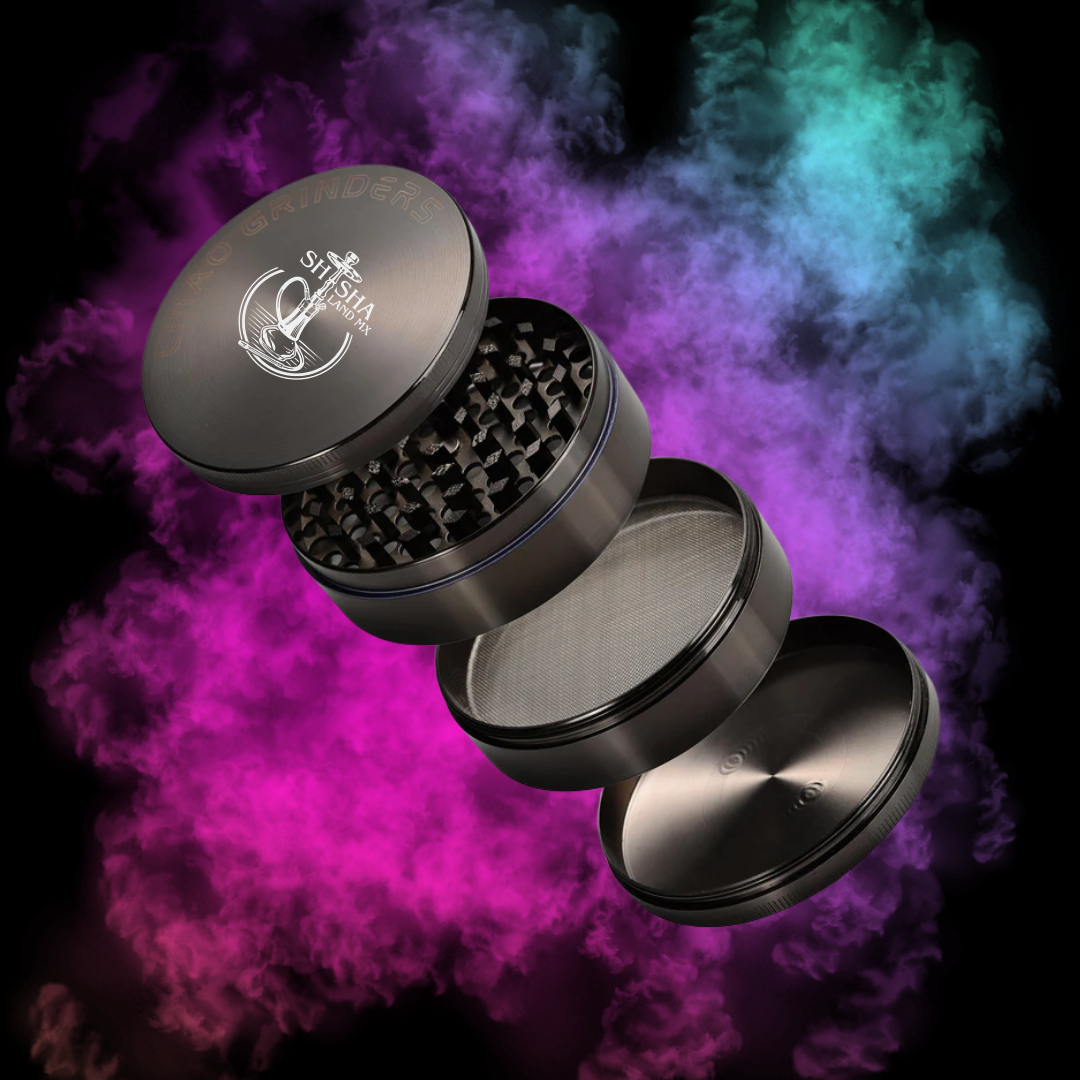 Grinder manual para hierbas y tabaco con dientes afilados y filtro