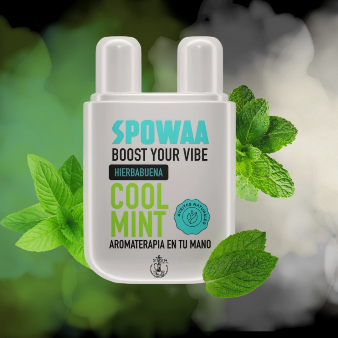 Inhalador nasal SPOWAA Cool Mint, vista frontal del empaque individual 
