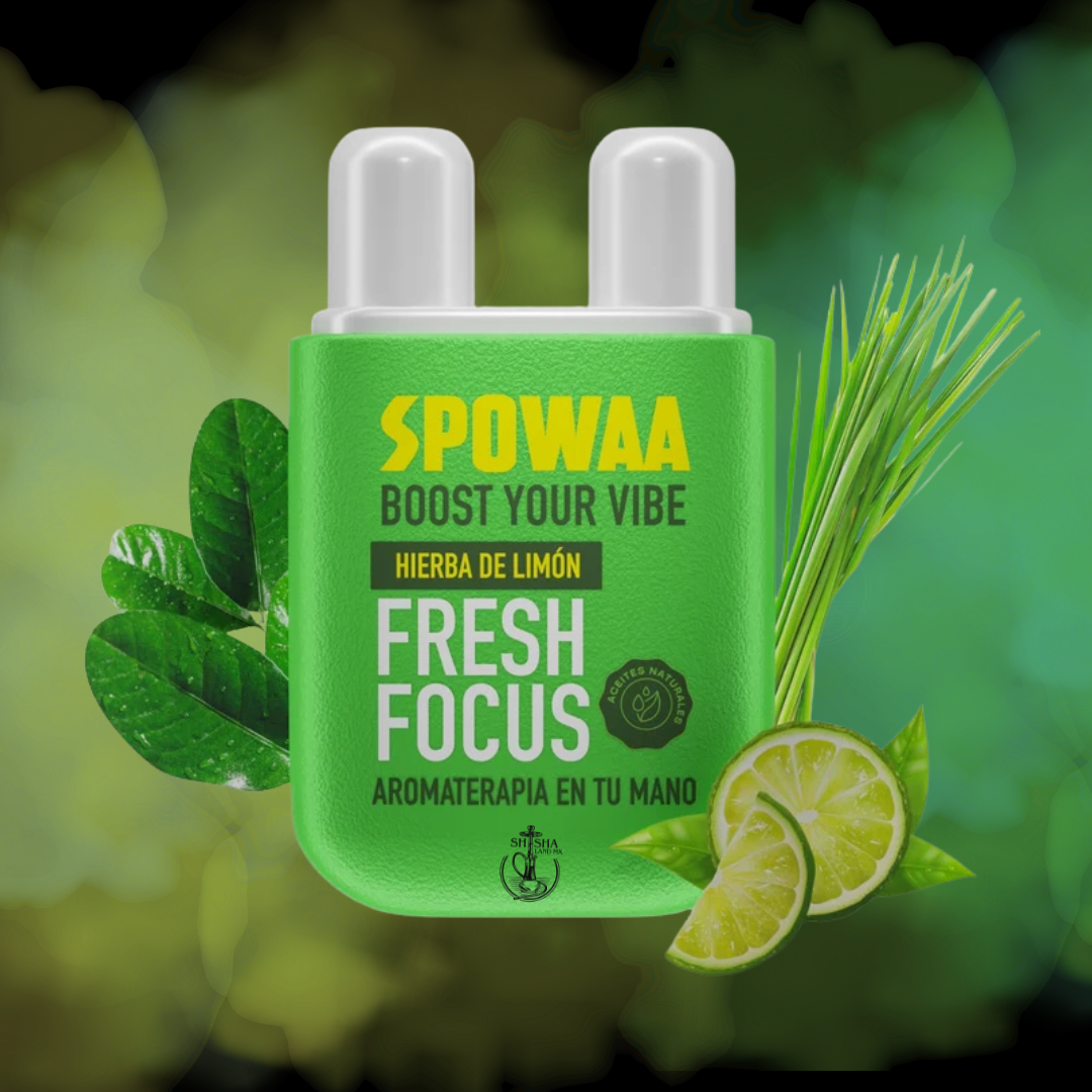 Inhalador nasal SPOWAA Hierba de Limón, vista frontal del empaque individual 