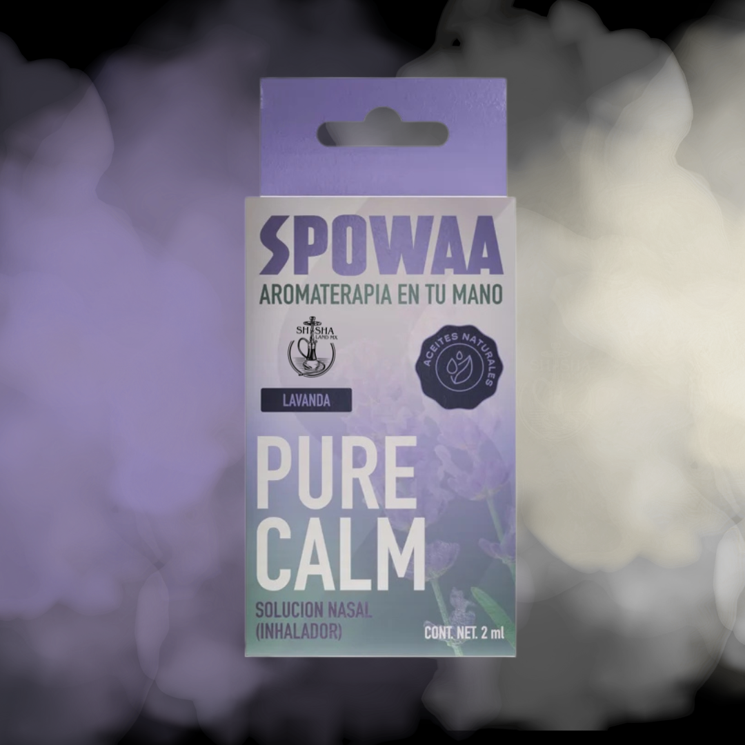 Detalle del inhalador nasal SPOWAA Lavanda con doble boquilla para inhalación en ambas fosas nasales