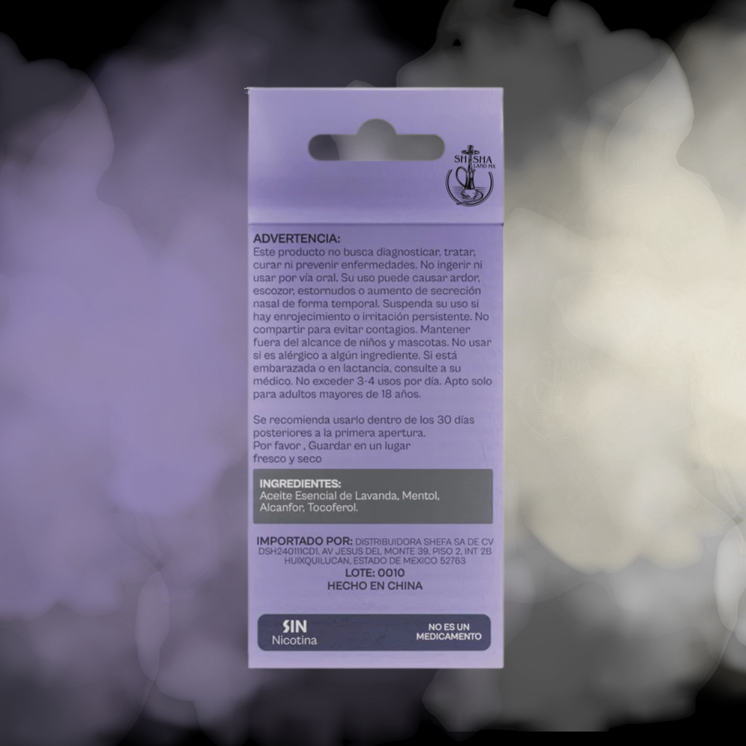 Inhalador nasal SPOWAA aroma Lavanda de aromaterapia relajante sostenido en la mano