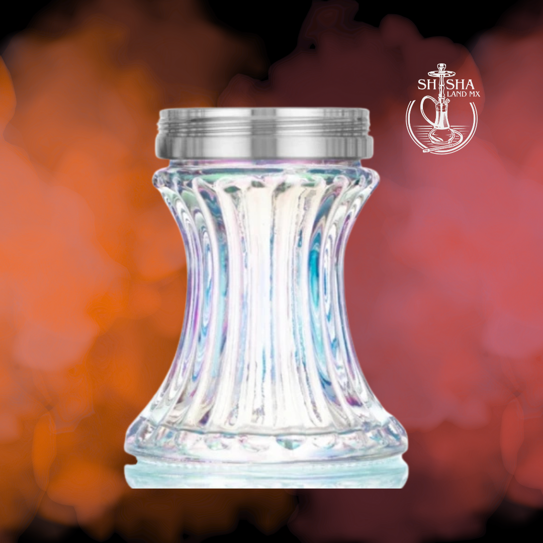 Jarrón y base de cristal de repuesto para shisha Aladin 2GO, cachimba, hookah y narguile