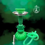 Kit de shisha mini de plástico portátil ideal para viajes y transporte ligero verde