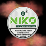 Empaque de NIKO pastillas lozenges de nicotina 2 mg sabor Raspberry frambuesa