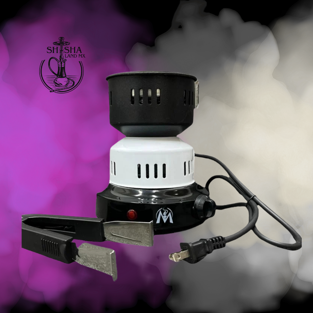 Parrilla eléctrica Maestro para encender carbón natural de coco para shisha, cachimba, hookah y narguile