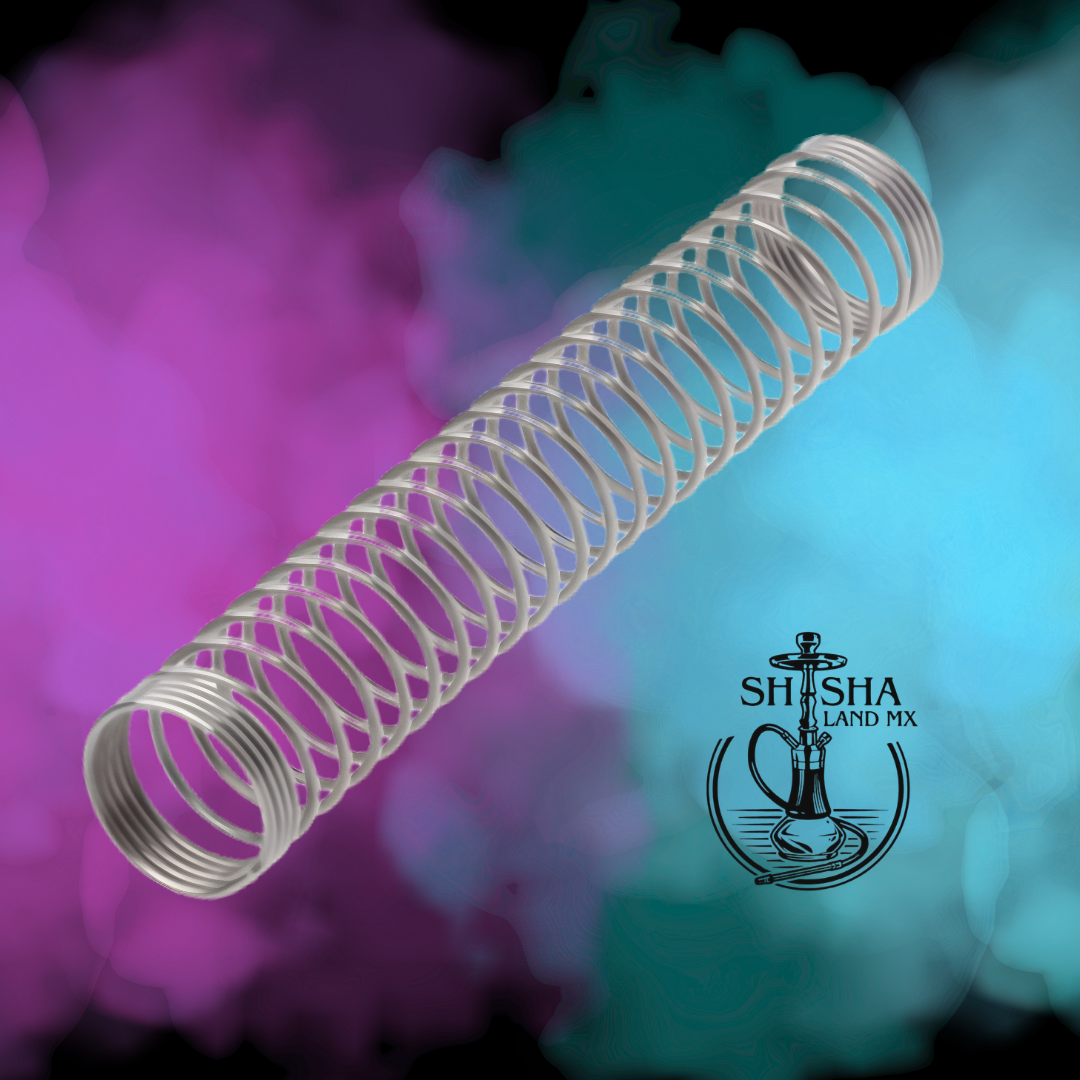 Resorte protector anti-dobladura para manguera de silicona de shisha, cachimba, hookah y narguile