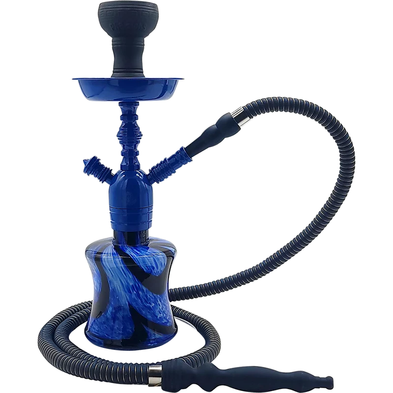 Shisha Sari marca Pharaohs de acero inoxidable y base de vidrio premium  storm