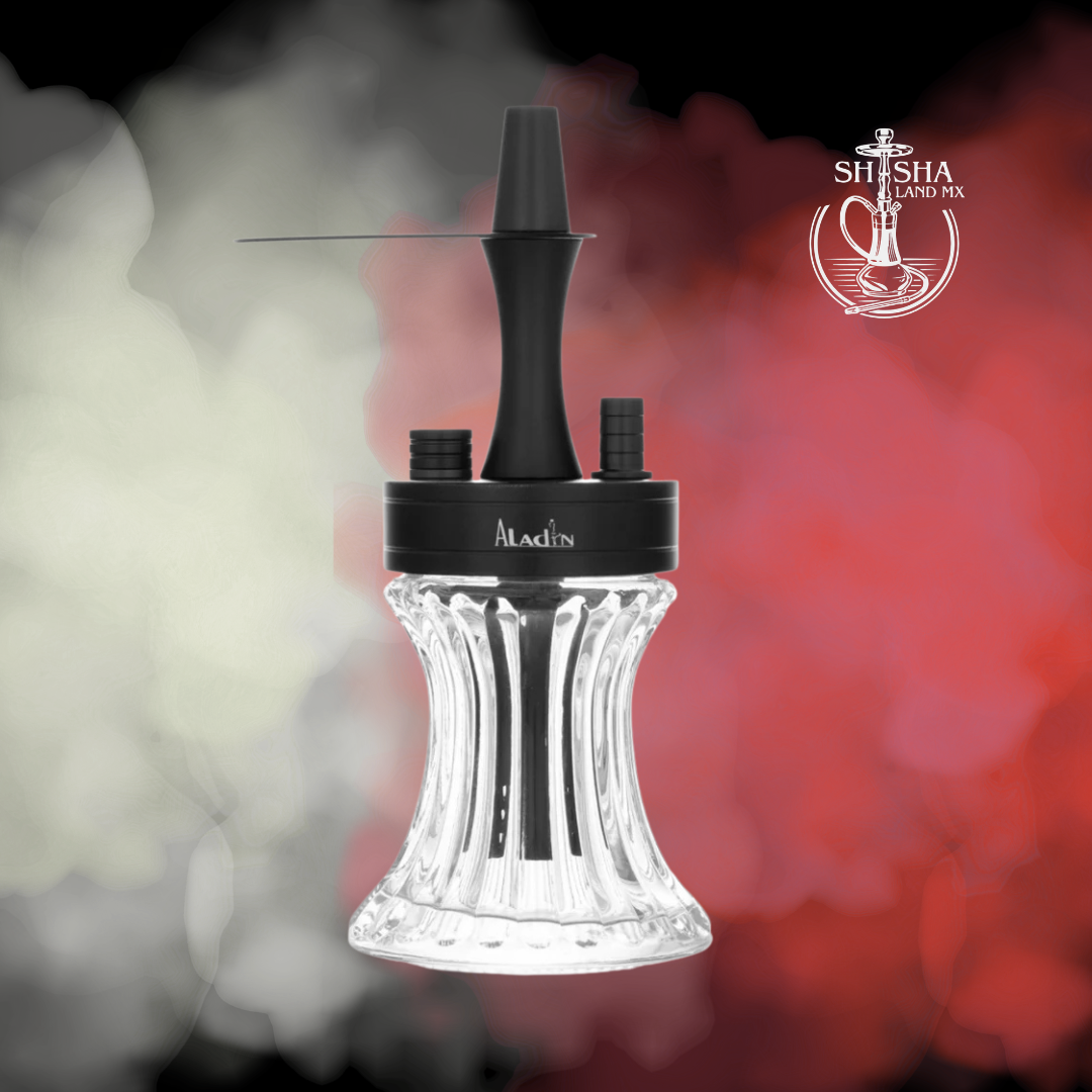 Shisha Aladin 2GO de aluminio, cachimba portátil, hookah y narguile