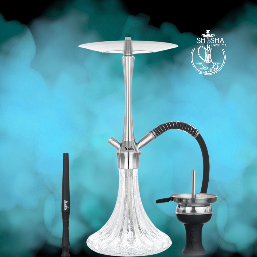 Shisha Aladin A46 Glow in the Dark que brilla en la oscuridad, cachimba, hookah y narguile