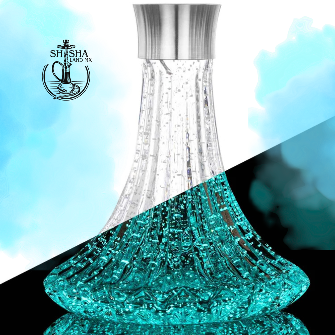 Shisha Aladin A46 Glow in the Dark que brilla en la oscuridad, cachimba, hookah y narguile