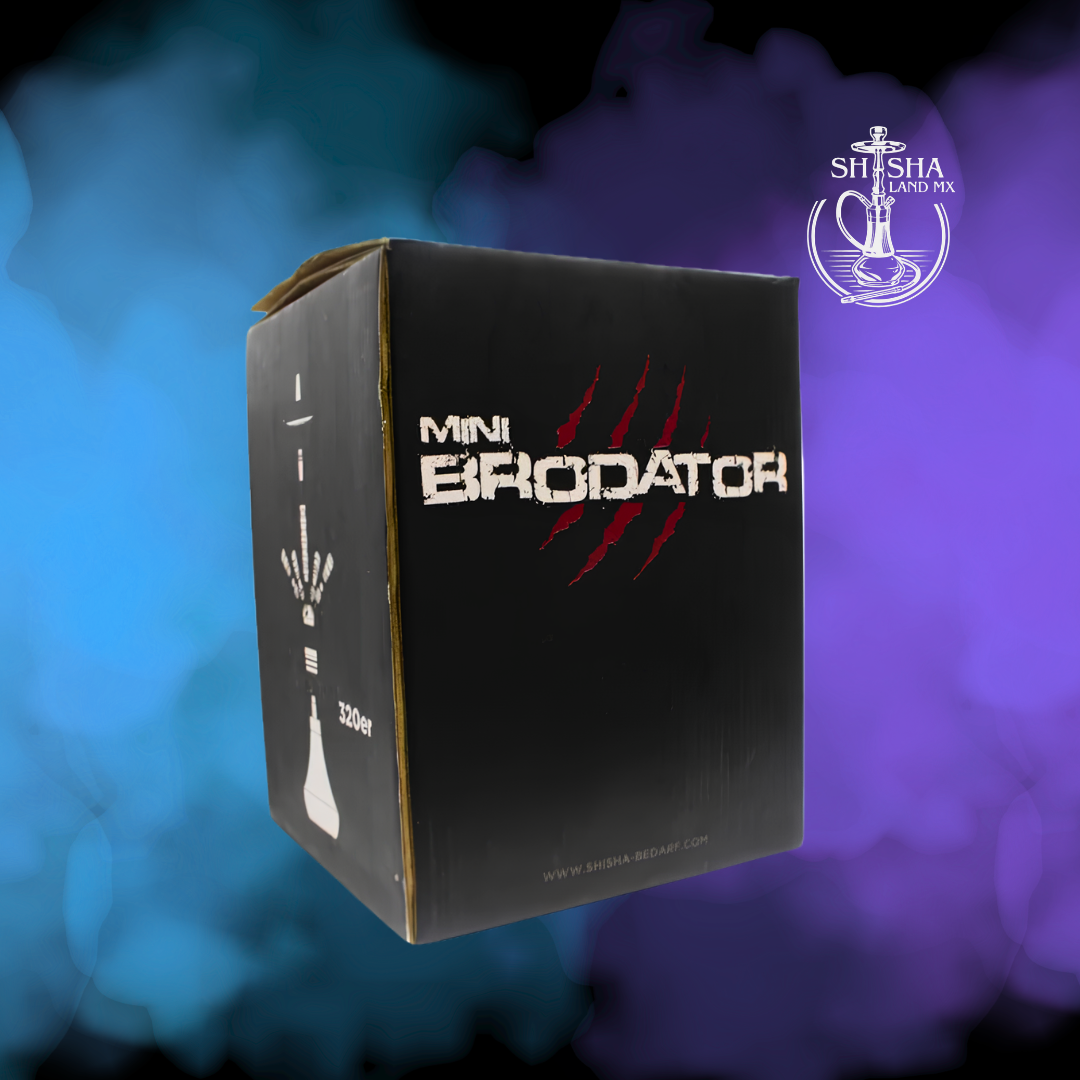 Shisha Aladin Brodator 320 Mini de acero inoxidable, cachimba, hookah y narguile