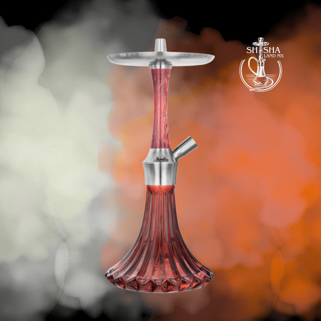 Shisha Aladin Epox 360 de resina y acero inoxidable, cachimba, hookah y narguile