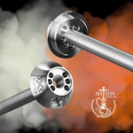 Shisha Aladin Epox 360 de resina y acero inoxidable, cachimba, hookah y narguile