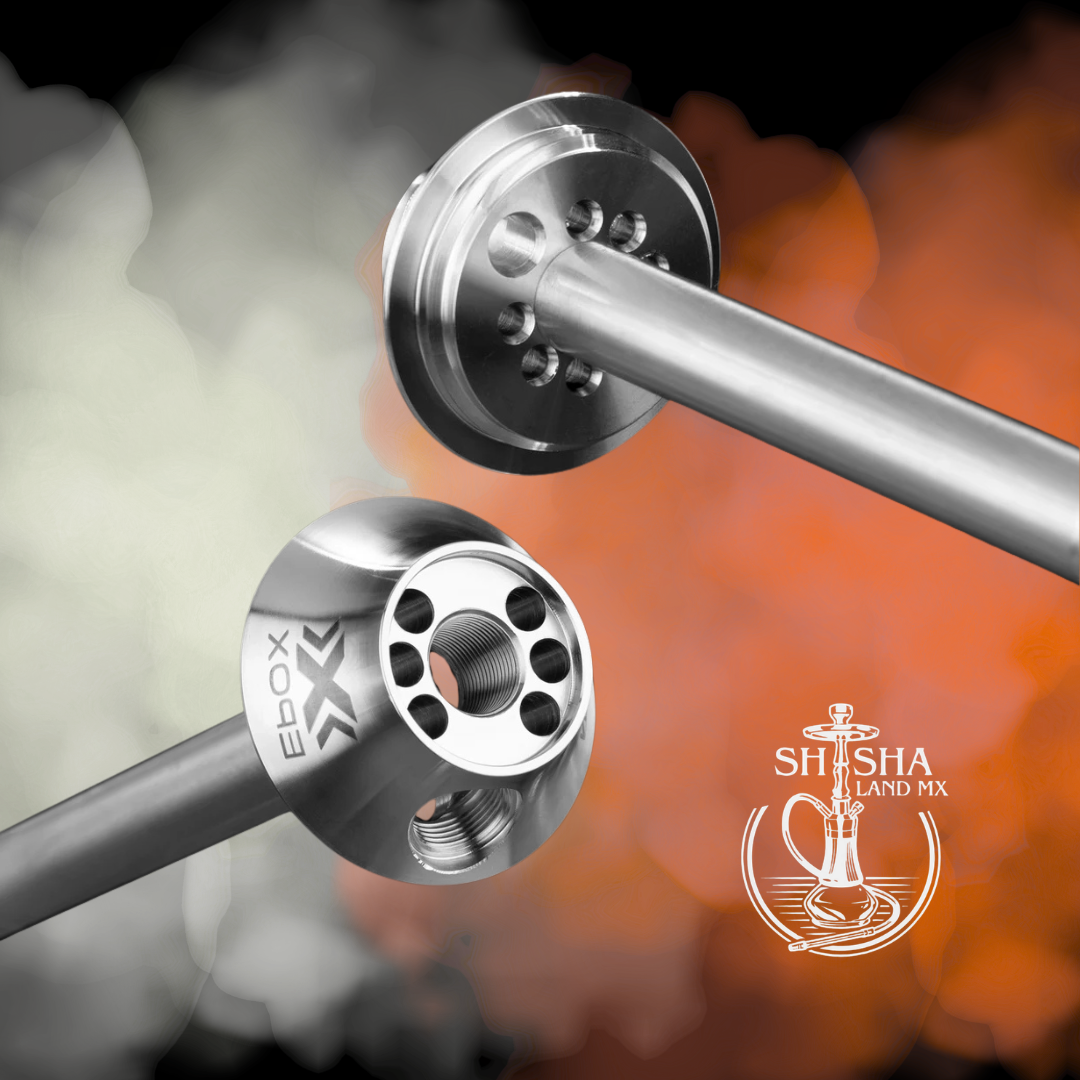 Shisha Aladin Epox 360 de resina y acero inoxidable, cachimba, hookah y narguile