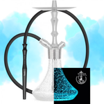 Shisha Aladin MVP 360 que brilla en la oscuridad, acero inoxidable, cachimba, hookah y narguile