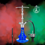 Shisha Aladin MVP 500 de acero inoxidable color azul, cachimba, hookah y narguile
