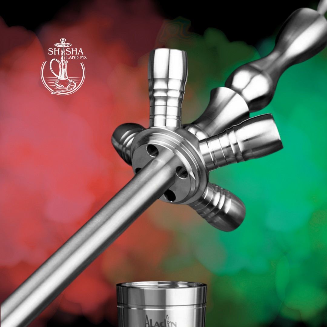 Shisha Aladin MVP 500 de acero inoxidable color , cachimba, hookah y narguile