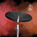 Shisha Aladin MVP 550 de acero inoxidable color rojo, cachimba, hookah y narguile-plato