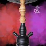 Shisha AMY Tradi serie Oriental de acero laton y cristal decorado de 79 cm