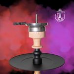 Shisha AMY Tradi serie Oriental de acero laton y cristal decorado de 79 cm