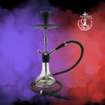 Shisha Horus marca Pharaohs de acero inoxidable y base de vidrio premium