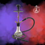 Shisha Horus marca Pharaohs de acero inoxidable y base de vidrio premium rose gold