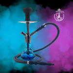 Shisha Kaya marca Pharaohs de acero inoxidable y base de vidrio premium deep sea
