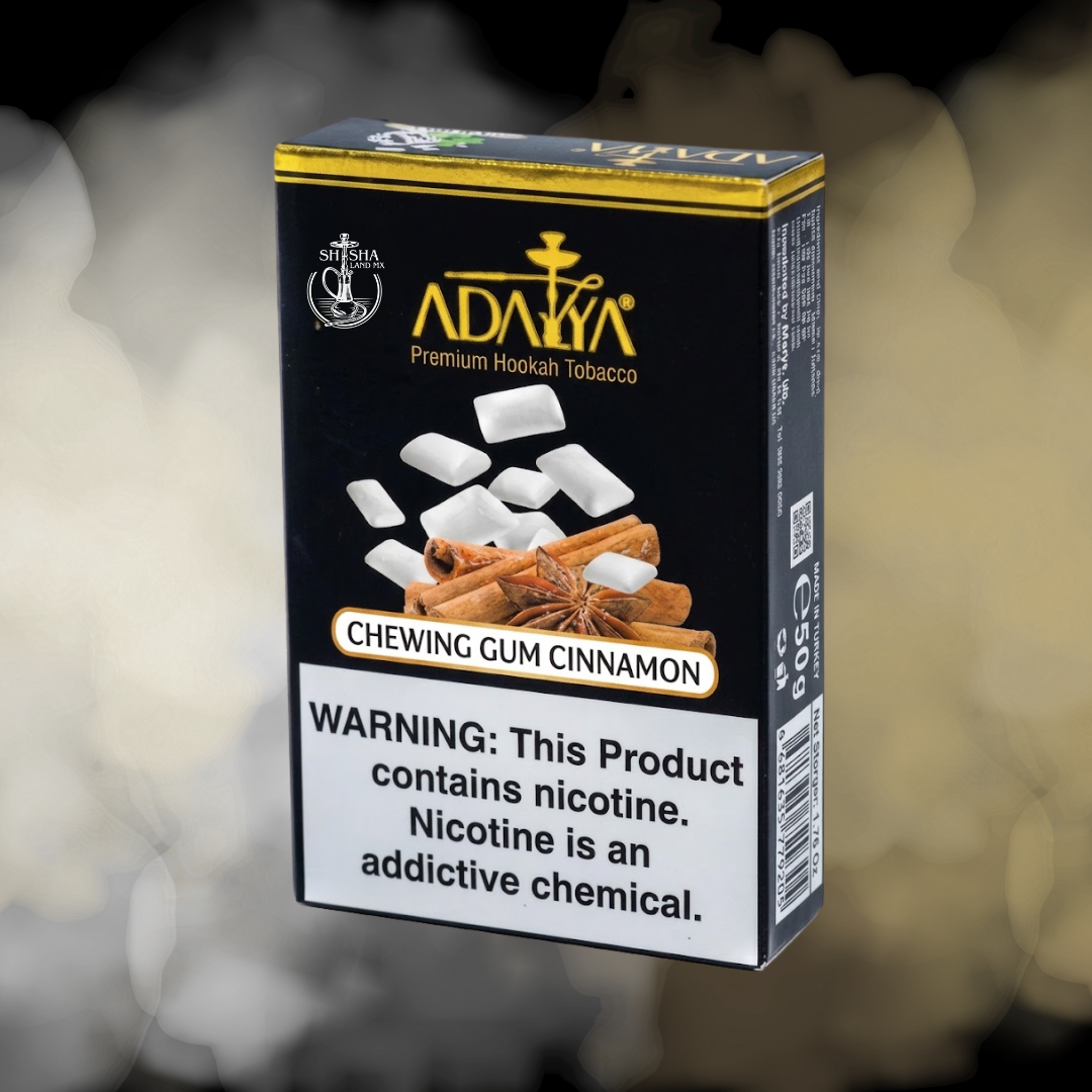 Tabaco Adalya sabor Chewing Gum Cinnamon chicle canela presentacion de 50g para shisha