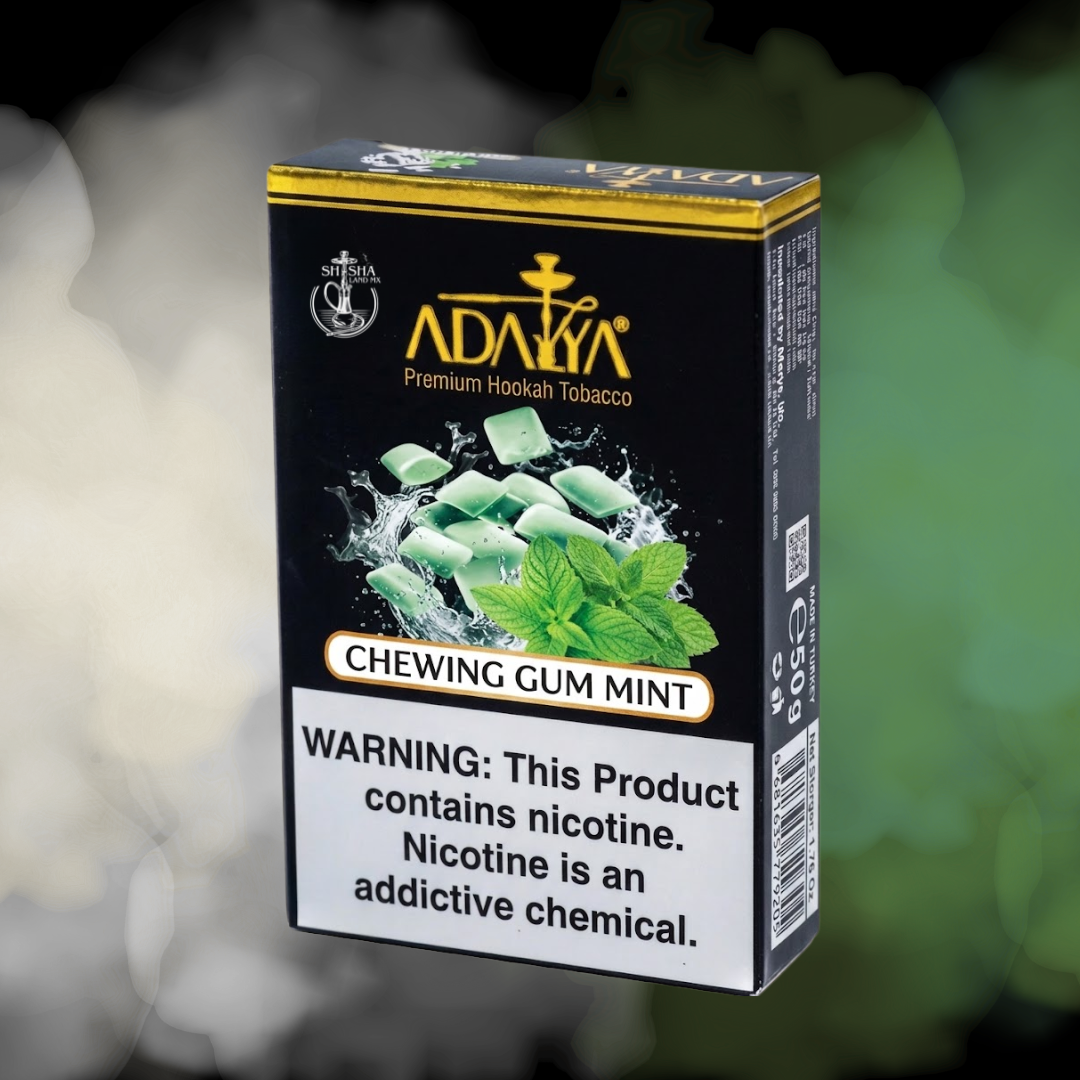 Tabaco Adalya sabor Chewing Gum Mint chicle menta presentacion de 50g para shisha