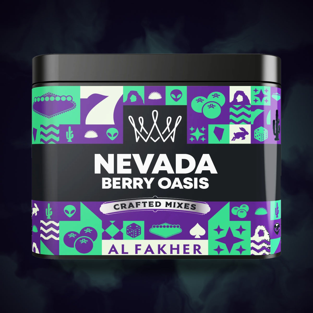 Tabaco para shisha Al-Fakher Nevada Berry Oasis (Crafted Mixes) 250 g – sabor frutal y mentolado – Shisha Land Mx