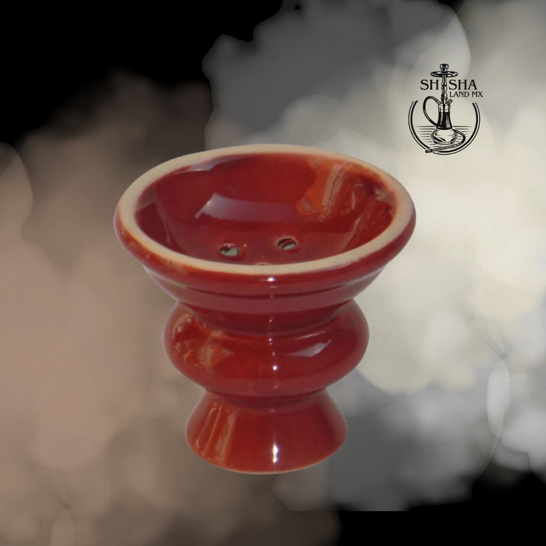 Tabaquera y cazoleta de cerámica marca CH para shisha, cachimba, hookah y narguile