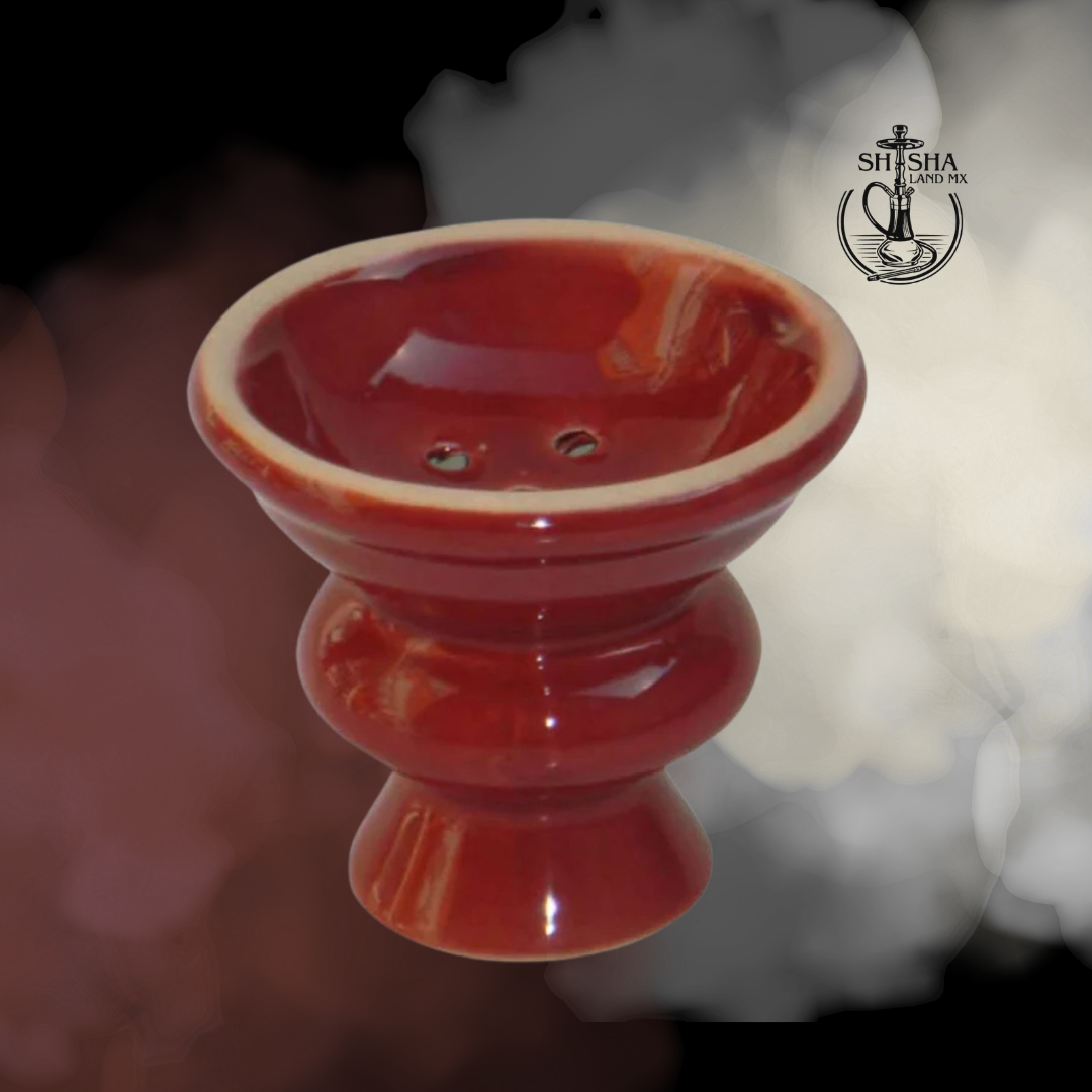 Tabaquera y cazoleta de cerámica marca G para shisha, cachimba, hookah y narguile