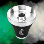 Tabaquera y cazoleta Max Steel resistente para carbón de coco de shisha, cachimba, hookah y narguile