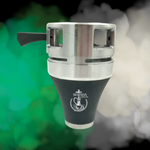 Tabaquera y cazoleta Max Steel resistente para carbón de coco de shisha, cachimba, hookah y narguile