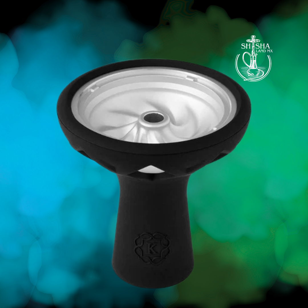 Tabaquera y cazoleta Samsaris de aluminio para shisha, cachimba, hookah y narguile