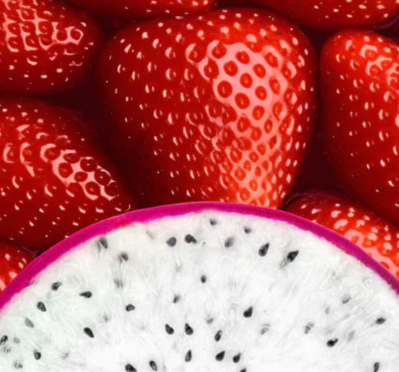 Vape waka 8000 strawberry-dragon-fruit