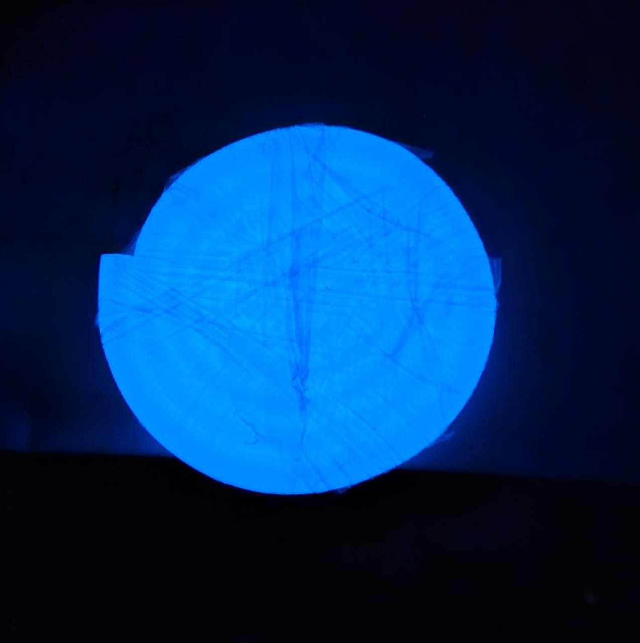 Shisha manguera fluorescente azul 