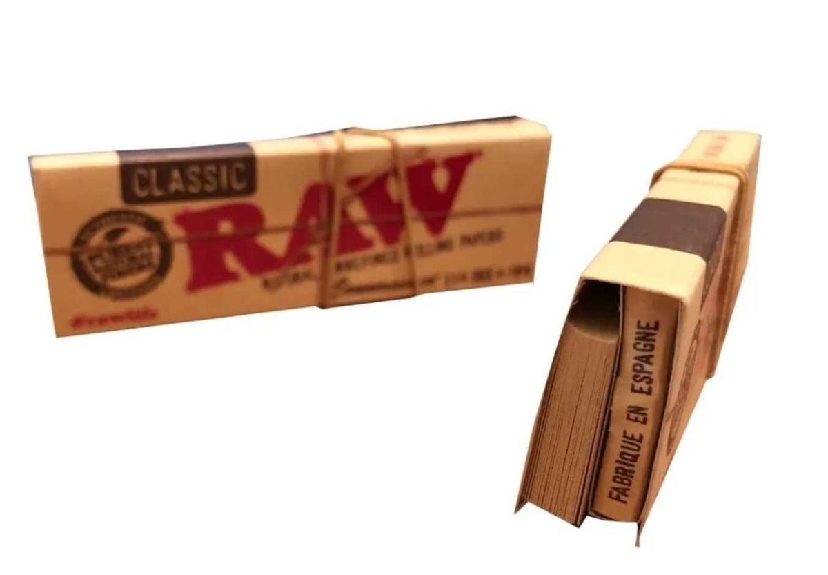 Papel RAW Classic 1 1/4 + Tips (filtros de carton)
